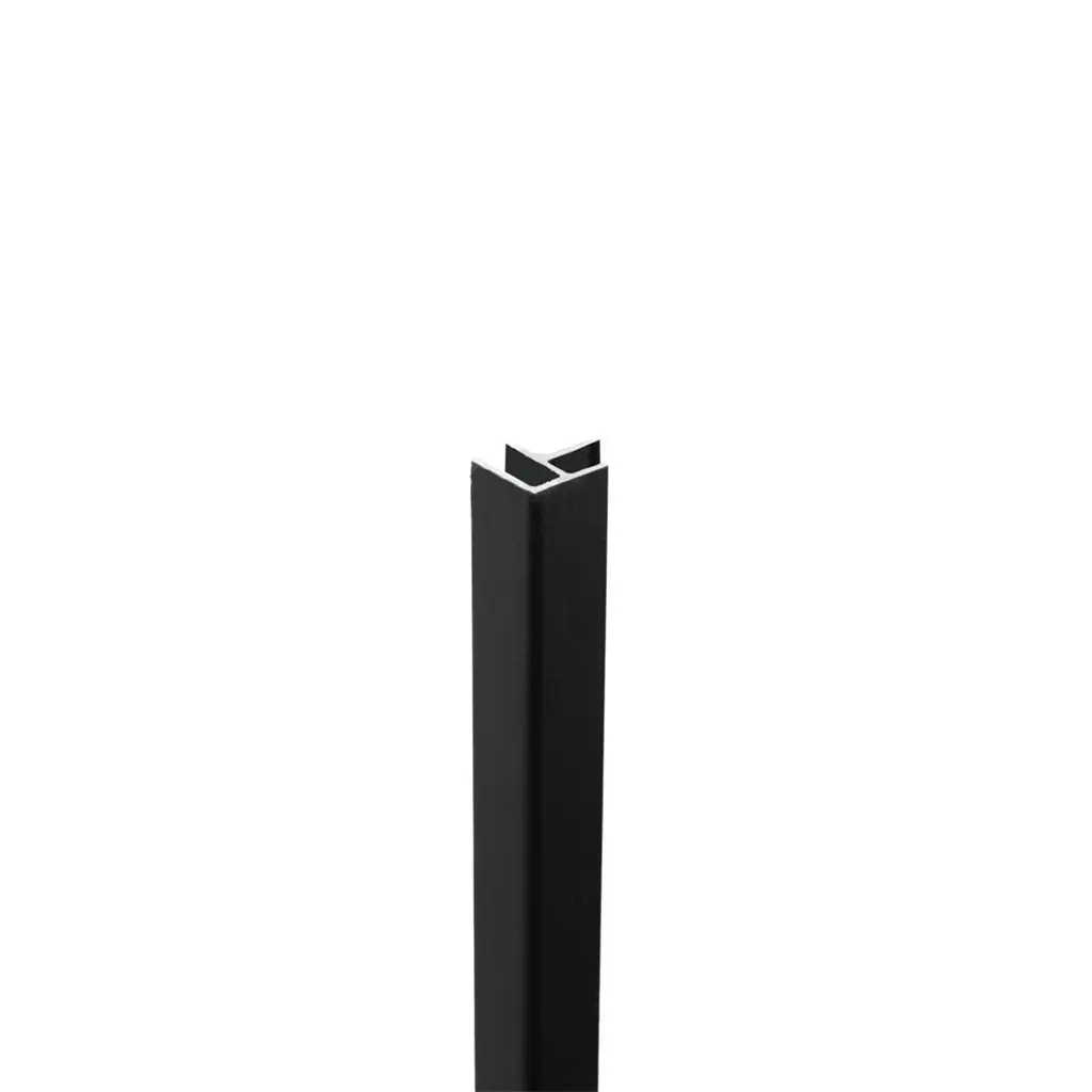 PrimoWall Binnen- en buitenhoekprofiel zwart PVC wand