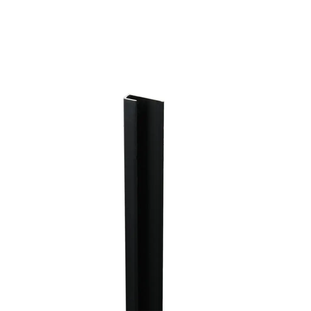 PrimoWall Start- en eindprofiel zwart pvc wand