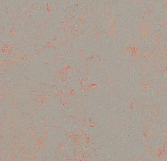 Forbo marmoleum Solid Concrete kleur 3712 Orange Shimmer 2,5mm 2m breed
