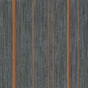 2tec2 geweven vinyl Tegel Stripes Moonless Night Orange - 4,6mm - 50x50cm