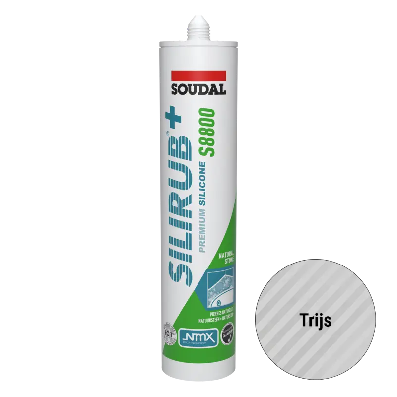 79173 Soudal Silirub+S8800 Sanitairkit Trijs 300ml