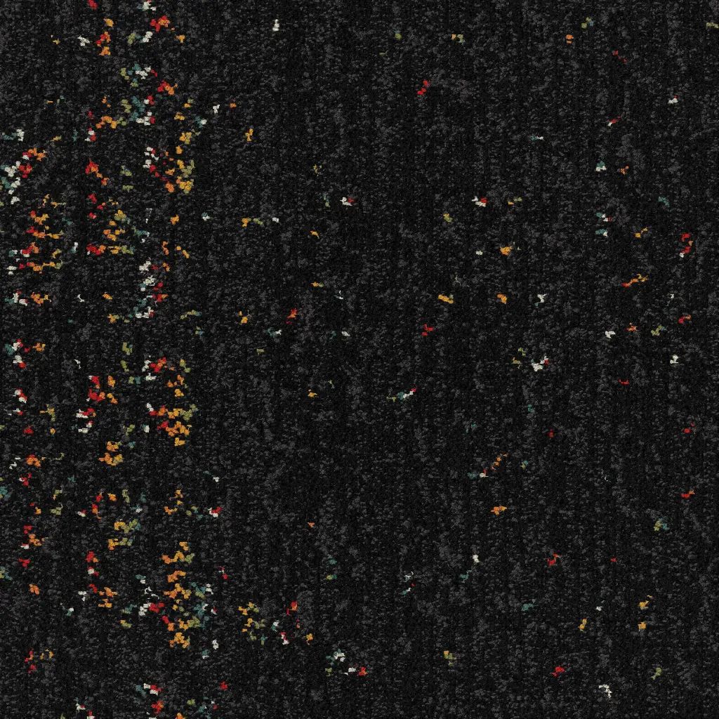 Interface - Tapijt tegel - Looselay - Step Aside - Jet - 7,3mm/3,4mm - 50cm x 50cm