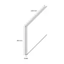 72914 PrimoStep - Wangpaneel - Baltic grijs marmer - 280 x 40 cm