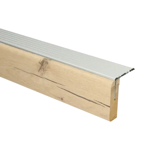 72972 PrimoStep - Uitlooptreden alu zilver - Valencia blond eiken - 121 x 5,7 cm