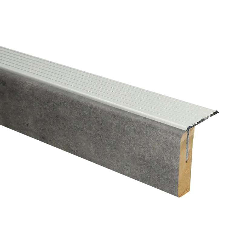 73133 PrimoStep - Uitlooptrede alu zilver - Donker leisteen - 136 x 5,7 cm