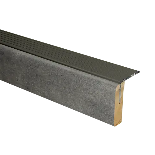 73141 PrimoStep - Uitlooptrede alu brons - Donker leisteen - 136 x 5,7 cm