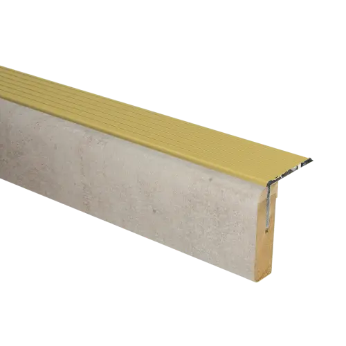 73172 PrimoStep - Uitlooptreden alu goud - Helder leisteen - 90 x 5,7 cm