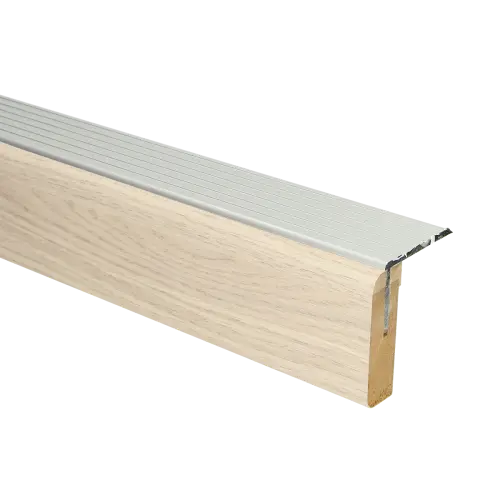 73207 PrimoStep - Uitlooptreden alu zilver - San Francisco eiken - 136 x 5,7 cm