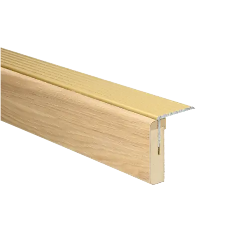 73735 PrimoStep - Uitlooptrede alu goud - Hickory Masonic Natuur - 136 x 5,7 cm