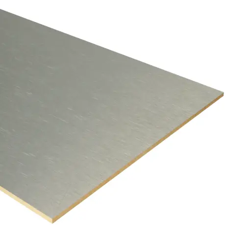 73977 PrimoStep - Dubbel Stootbord - Aluminium look - 90 x 40 cm