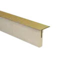74055 PrimoStep - Uitlooptrede alu goud - Bussoleno Eik Grijs - 90 x 5,7 cm