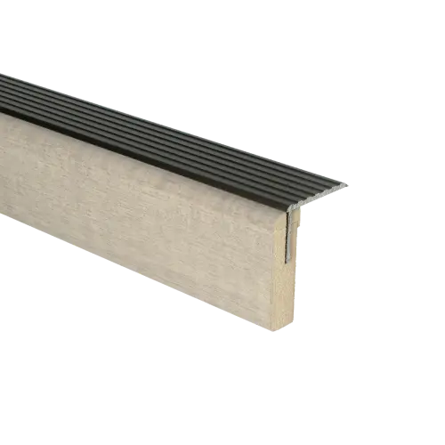 74061 PrimoStep - Uitlooptrede alu brons - Bussoleno Eik Grijs - 136 x 5,7 cm