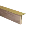 74101 PrimoStep - Uitlooptrede alu goud - Giaveno Warm Noten - 136 x 5,7 cm