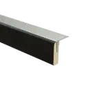 74228 PrimoStep - Uitlooptrede alu zilver - Vesuvius Zwart Houtnerf - 121 x 5,7 cm