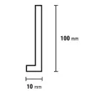 74295 PrimoStep - L-kap - LVT Beton antraciet - 10 x 1 cm