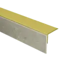 74330 PrimoStep - Uitlooptrede alu goud - LVT Donker Beton - 130 x 5,7 cm