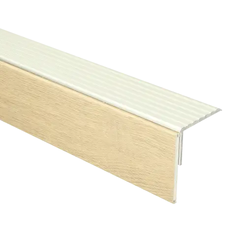 74376 PrimoStep - Uitlooptrede alu zilver - LVT Grijs Eiken - 130 x 5,7 cm