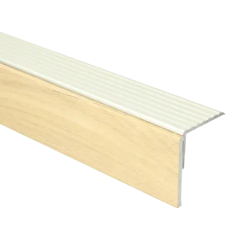 74445 PrimoStep - Uitlooptrede alu zilver - LVT Licht Eiken - 100 x 5,7 cm
