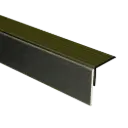 74519 PrimoStep - Uitlooptrede alu brons - LVT Zwart houtnerf - 100 x 5,7 cm