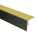 74520 PrimoStep - Uitlooptrede alu goud - LVT Zwart houtnerf - 100 x 5,7 cm
