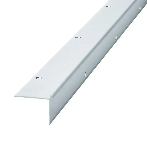Trapprofiel pvc / pvc 30x39x2700mm voor pvc tot 3mm zilver/rvs/zwart