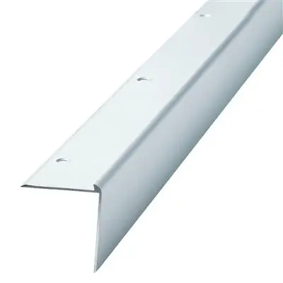 Trapprofiel PVC / alu trapkant 40 x 40 x 2700 mm  voor pvc kleur ZILVER