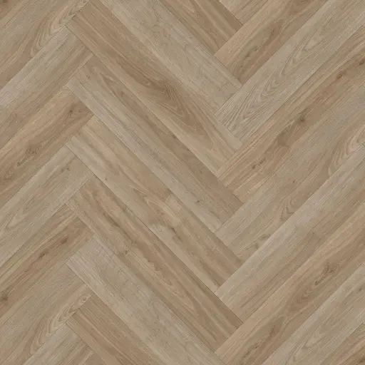 [PRIM70223] Vinyl op rol PrimoFloor Supreme 50 Visgraat Boreal eiken bruin 4500 2,8mm 4m breed