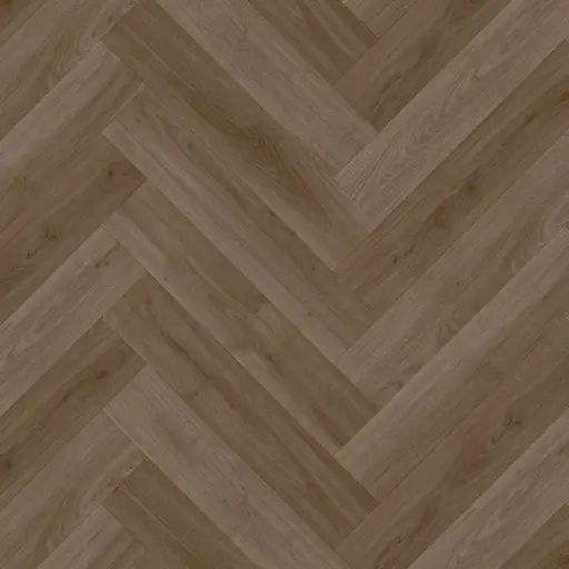 [PRIM70224] Vinyl op rol PrimoFloor Supreme 50 Visgraat Boreal eiken donkerbruin 4800 2,8mm 4m breed