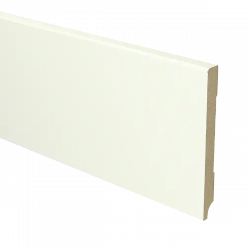 [PPCE20044] 16029 Plint Modern schilder RAL 9010 wit MDF-gelakt 12x120x2400mm
