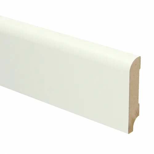 [PPCE20069] 16002 Plint Koloniaal schilder RAL 9010 wit MDF-gelakt 15x70x2400mm