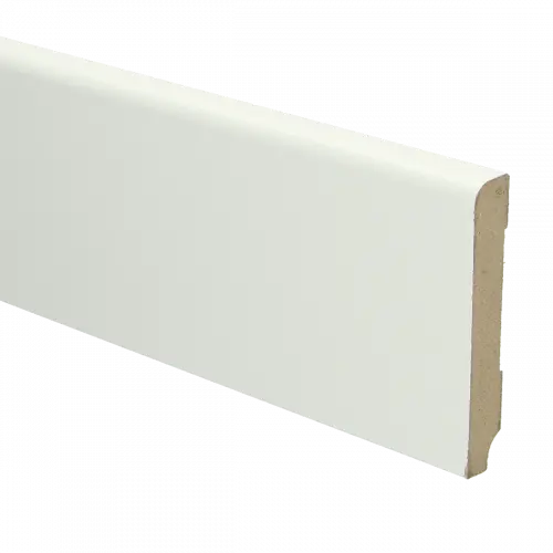 [PPCE20070] 16003 Plint Koloniaal schilder RAL 9010 wit MDF-gelakt 15x90x2400mm