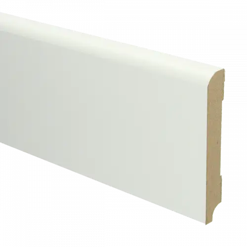 [PPCE20071] 16014 Plint Koloniaal schilder RAL 9010 wit MDF-gelakt 18x120x2400mm