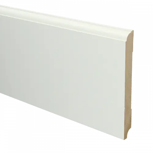 [PPCE20072] 16019 Plint Eigentijds schilder RAL 9010 wit MDF-gelakt 15x150x2400mm