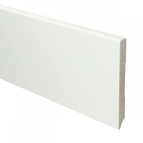 [PPCE21065] 15950 Plint Modern schilder RAL 9016 verkeerswit MDF-gelakt 12x120x2400mm