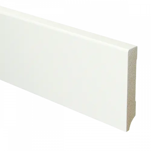 [PPCE21067] 15952 Plint Modern schilder RAL 9016 verkeerswit MDF-gelakt 15x90x2400mm