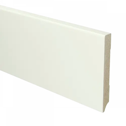 [PPCE21068] 15953 Plint Modern schilder RAL 9016 verkeerswit MDF-gelakt 15x120x2400mm