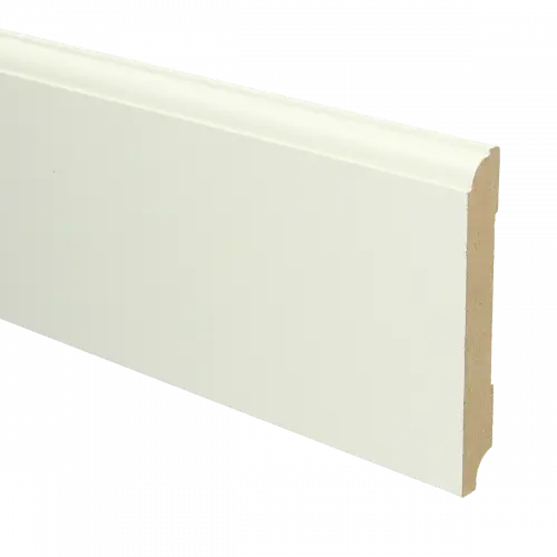 [PPCE21146] 16018 Plint Eigentijds schilder RAL 9010 wit MDF-gelakt 15x120x2400mm