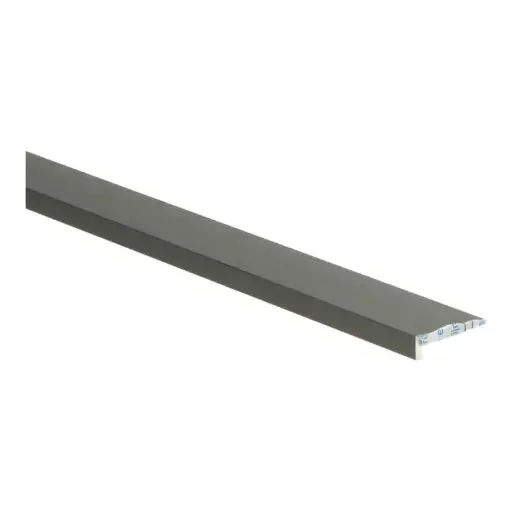 [PPCE31024] 69557 Profiel afsluit rvs geborsteld voor LVT ALU 6x21mm vloerdikte 4mm 3000mm
