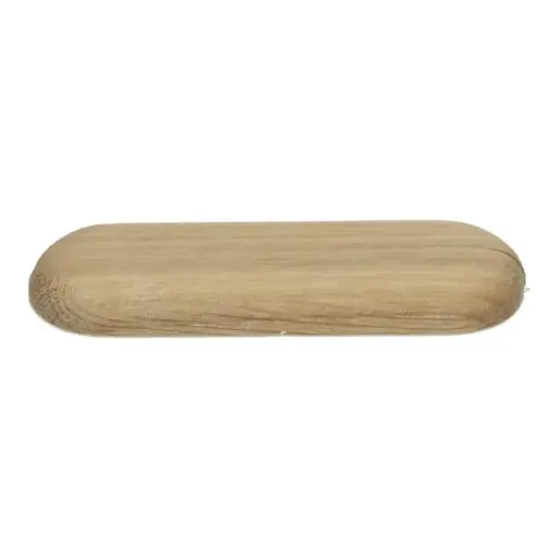 [PPCE40016] Rozet dubbel eik olie wit zonder boorgat