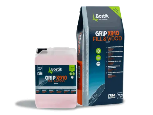 [BOST40023] Bostik Grip X910 Fill & Wood 2-componenten voorstrijkmiddel op basis van cement en hars 14,5kg