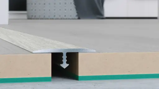 [THYS30315] Arbiton Profiel verbinding pro T geborsteld aluminium 1860mm voor PVC-vloeren