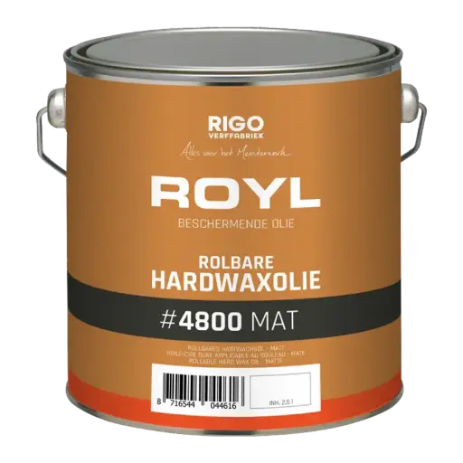 [RIGO40001] RIGO Royl rolbare hardwaxolie 1comp. #4800 mat 2,5l