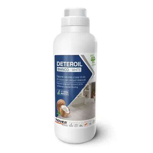 [TOVE40068] Tover Deteroil White natuurlijke kokosolie zeep 1l voor geoliede vloeren