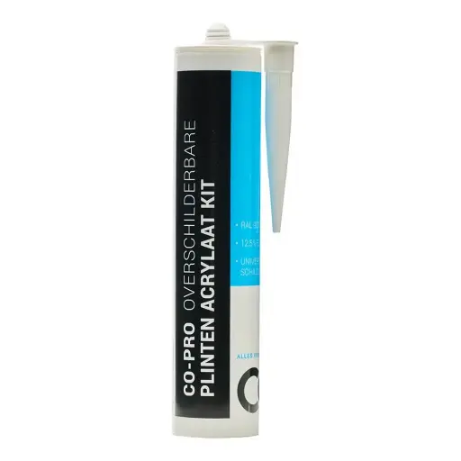 [COTA40041] Plinten acrylaatkit wit RAL 9010 - 310ml - elastisch en overschilderbaar