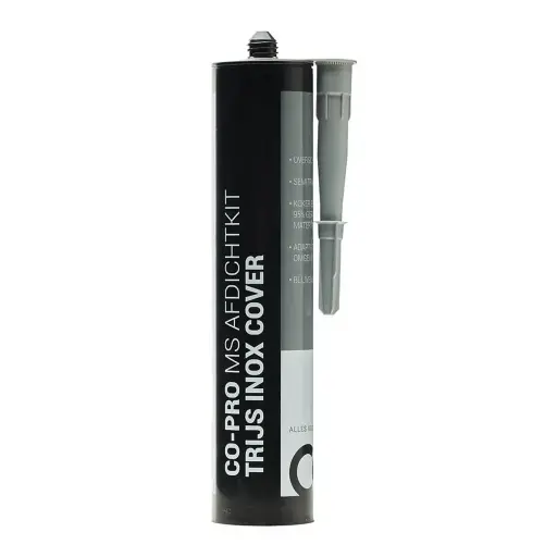 [PRIM40102] Co-pro MS afdichtkit transparant-grijs(trijs) 290ml inoxcover overschilderbaar