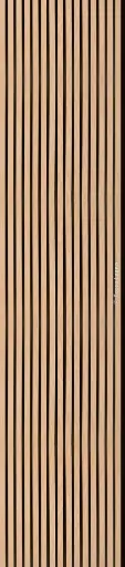[TOCC69100] Akoestische lattenwand eik UV natuur / black backing 600x2700mm 3,24m²