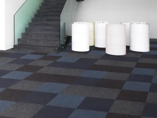 Turbo tapijttegel naaldvilt 9 kleuren formaat 50x50 