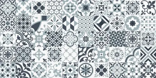 [BEFL70303] Vinyl op rol Feelings tegelmotief kleur Algarve 905M