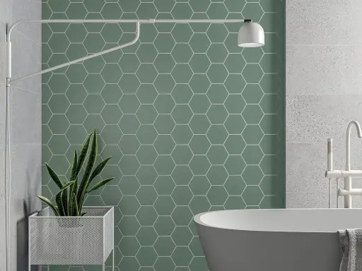 EasyTile Timeless tegel Porselein 15 x 17 Hexagon