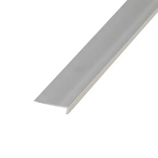 Hoeklijnprofiel fijn voor rigidvloeren kleur RVS 300cm